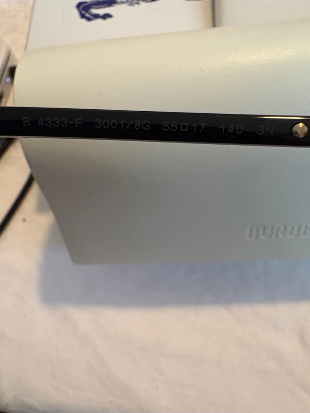 Burberry Black Frame Sunglasses with Gradient Gray Lenses